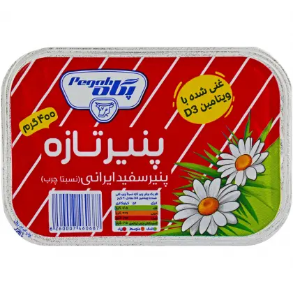 پنیر سفید نیم چرب پگاه 400 گرمی