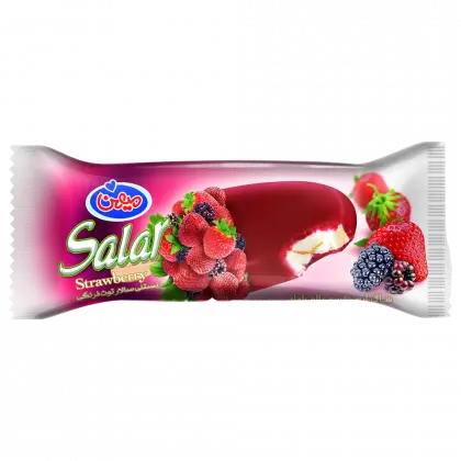 بستنی چوبی توت فرنگی سالار میهن 95 گرمی