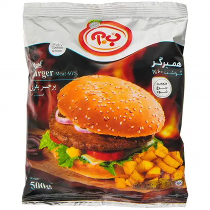 برگر گوشت ب.آ 60 % 500 گرمی