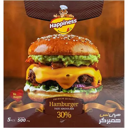 برگر گوشت 30% هپی نس 5 عددی